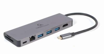 USB-HUB-C GEMBIRD A-CM-COMBO5-05 5-in-1 Zilverkleurig 100 W