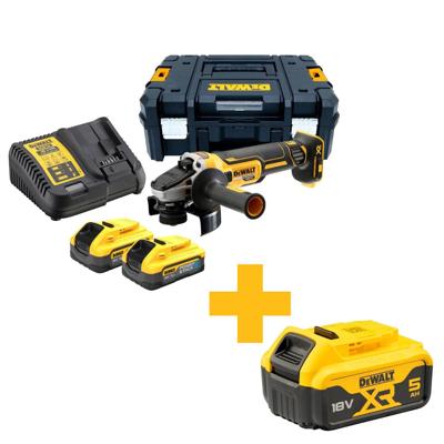 DeWALT DCG405H2T Accu haakse slijper 125mm 18V XR 5.0Ah POWERSTACK in TSTAK