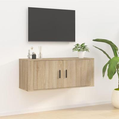 Tv-wandmeubel 100x34,5x40 cm sonoma eikenkleurig Tv-wandmeubel 100x34,5x40 cm sonoma eikenkleurig
