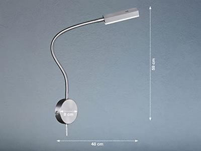 Fischer & Honsel Bed leeslampRaik met wand bevestiging - 30603