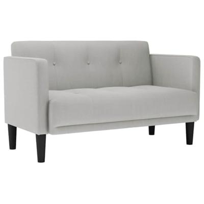 Loveseat bank wolkengrijs 111 cm stof