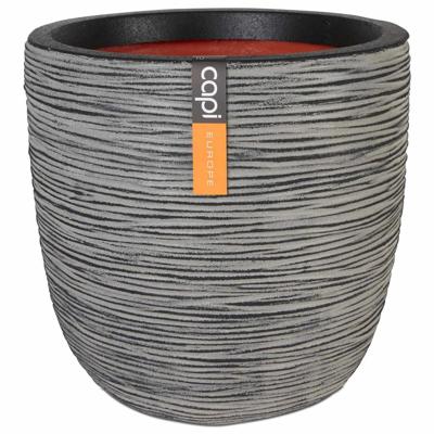 Capi Pot Bol Rib NL 35x34 cm - Antraciet