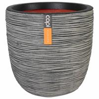 Capi pot bol rib - Ø35 cm antraciet - thumbnail
