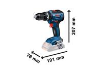 Bosch Professional GSB 18V-55 Solo Accu-klopboor/schroefmachine 2 snelheden Zonder accu, Zonder lader, Incl. koffer - thumbnail