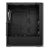 Sharkoon vs9 rgb black midi tower behuizing (zwart | 2x usb-a | 1x usb-c | rgb | tempered glass) - thumbnail