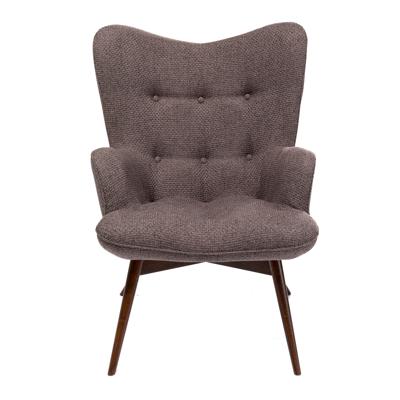 Kare Design Vicky Fauteuil - Fluweel Grijs