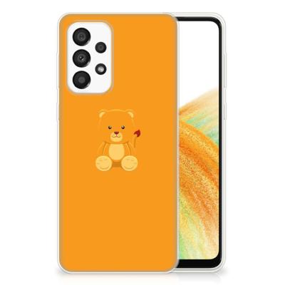 Samsung Galaxy A33 5G Telefoonhoesje met Naam Baby Beer Samsung Galaxy A33 5G Telefoonhoesje met Naam Baby Beer