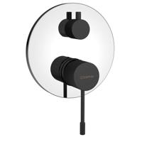 Douche Mengkraan 2-weg Sapho Solaris Chroom/Mat Zwart - thumbnail