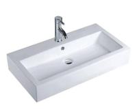 Wastafel Best Design Feel 80x44x15cm Keramiek Wit (met 1 kraangat) - thumbnail