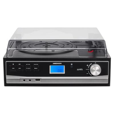 LIFE® E67005-digitizer voor platen en cassettes | directe conversie naar MP3 (geen PC nodig) | USB-aansluiting | AUX-In | handmatige en automatische trackscheiding