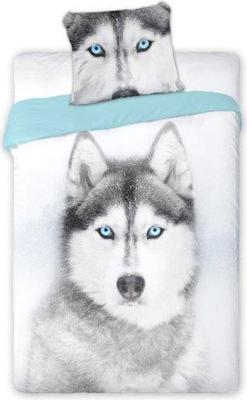 Animal Pictures Dekbedovertrek Husky in de sneeuw 140 x 200 cm 70 x 90 cm - Katoen