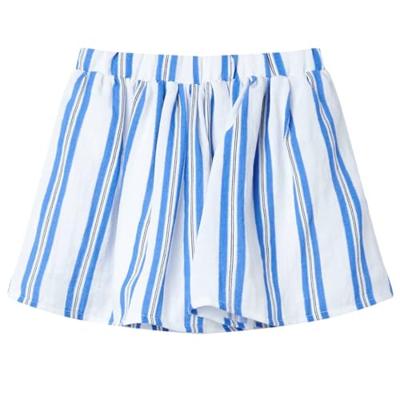 Kinderrokje 116 kobaltblauw en wit