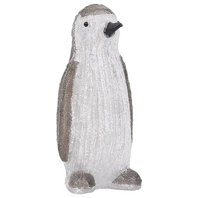 VidaXL Kerstfiguur pinguïn led binnen en buiten 30 cm acryl