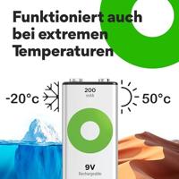GP Batteries ReCyko Pro GPRCK20R8H150C1 huishoudelijke batterij Oplaadbare batterij 9V Nikkel-Metaal - thumbnail