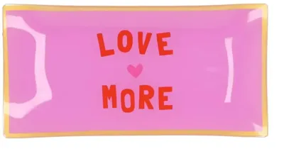 Daan Kromhout Design tegeltje glas love more 20x10cm