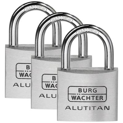 Burg Wächter 36251 Hangslot 40.00 mm Gelijksluitend Aluminium Sleutelslot Burg Wächter 36251 Hangslot 40.00 mm Gelijksluitend Aluminium Sleutelslot