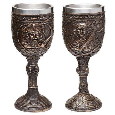 Decoratieve Geborsteld Goud Hout-effect Piraten Drinkbeker