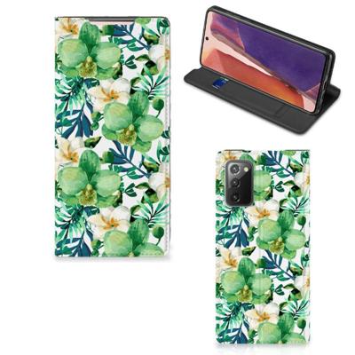 Samsung Galaxy Note20 Smart Cover Orchidee Groen Samsung Galaxy Note20 Smart Cover Orchidee Groen