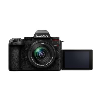 Panasonic LUMIX DC-G9M2ME Micro Four Thirds Spiegelloze Camera met Lumix G Vario 12-60 mm F3.5-5.6 Lens, 25,2 MP, 4K 120p/100p en 5,7K 30p/25p, Fase Hybride, OLED LVF, Wi-Fi, Bluetooth, HDMI, Zwart