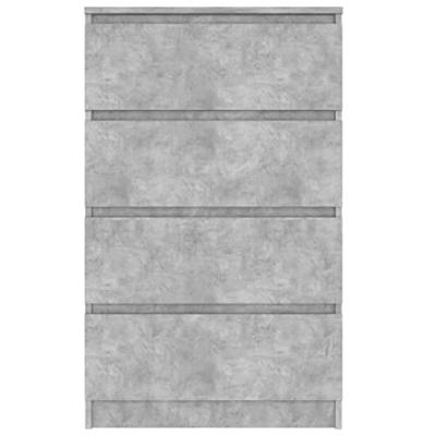 Dressoir 60x35x98,5 cm bewerkt hout betongrijs