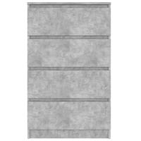 Dressoir 60x35x98,5 cm spaanplaat betongrijs - thumbnail