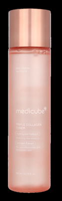 Medicube Triple Collagen Toner 140 ml Make-up verwijderaar en reiniger Medicube Triple Collagen Toner 140 ml Make-up verwijderaar en reiniger