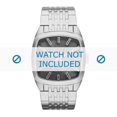 Diesel horlogeband DZ1587 Roestvrij staal (RVS) Zilver 22mm