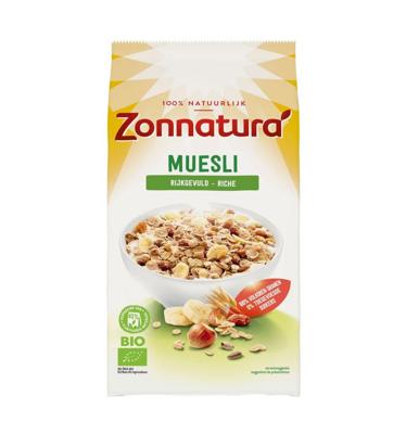 Zonnatura Muesli rijk gevuld bio 500 Gram