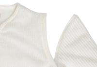 Jollein slaapzak met afritsbare mouw Rond Rib Ivory-70 cm - thumbnail