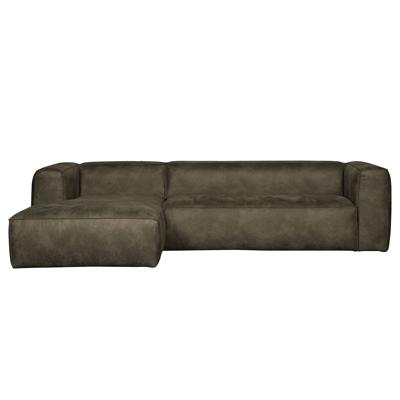 WOOOD Loungebank 'Bean' Links, kleur Army WOOOD Loungebank 'Bean' Links, kleur Army