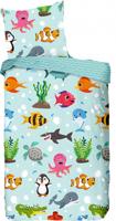 Good Morning Kinderdekbedovertrek "vissen" - Multi - (135x200 cm) - Katoen - thumbnail