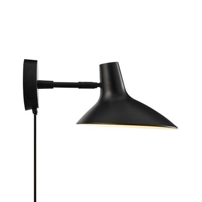 Wandlamp zwart bedlamp 'Darci' e14 fitting verstelbaar Wandlamp zwart bedlamp 'Darci' e14 fitting verstelbaar