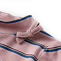 Kindershirt met lange mouwen gestreept 140 lichtroze - thumbnail