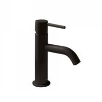 Wastafelmengkraan Tres Study Exclusive 17,5 cm Hendel Rond Mat Zwart - thumbnail