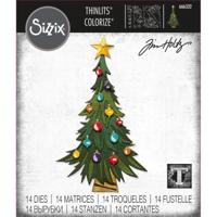 Sizzix • tim holtz thinlits die set trim a tree colorize - thumbnail