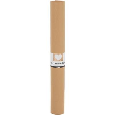 Creativ Company Faux leather papier lichtbruin, 1mtr.