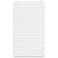 Plantenbak 90x40x72 cm massief grenenhout wit - thumbnail