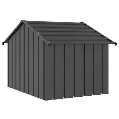 VidaXL Hondenhok met dak 83x130x85 cm gegalvaniseerd staal VidaXL Hondenhok met dak 83x130x85 cm gegalvaniseerd staal