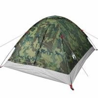 VidaXL Koepeltent 4-persoons waterdicht camouflage - thumbnail