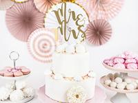 Taart Topper Mr & Mrs Goud - thumbnail