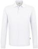 Hakro 815 Long-sleeved polo shirt MIKRALINAR® - White - M - thumbnail