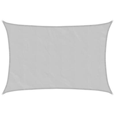 VidaXL Zonnezeil 3x2 m 100% polyester oxford lichtgrijs