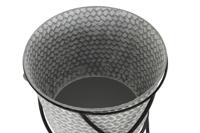 Pottenset DKD Home Decor Zwart Grijs Metaal Ijzer Vierkant 30 x 40 cm 37 x 37 x 82 cm (2 Stuks) - thumbnail