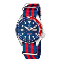 Deep Blue Watches MILPEPSNYLONREDBLUE Heren Horloge Automatic 44mm 300M - thumbnail