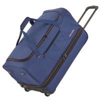 Travelite Basics Wheeled Duffle 70cm Expandable Navy/Orange - thumbnail