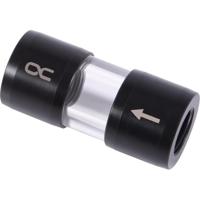 Alphacool eiszapfen acryl/acetal inline filter g1/4 inner thread (zwart/transparant) - thumbnail
