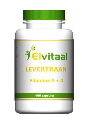 Elvitum Levertraan A D3 400 Capsules Elvitum Levertraan A D3 400 Capsules