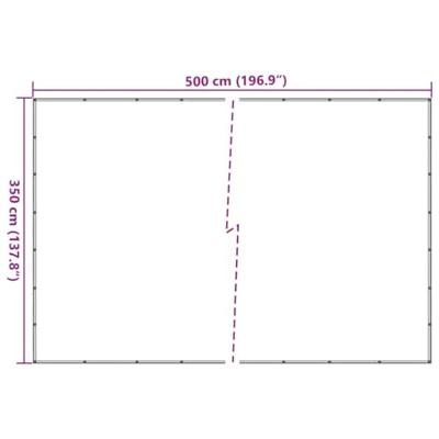 Aanhangwagennet 3,5x5 m HDPE groen