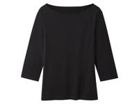 esmara Set van 2 dames tops (Zwart/wit, S (36/38)) - thumbnail