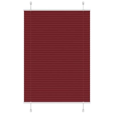 Pliss rolgordijn 100x150 cm stofbreedte 99,4cm bordeauxrood